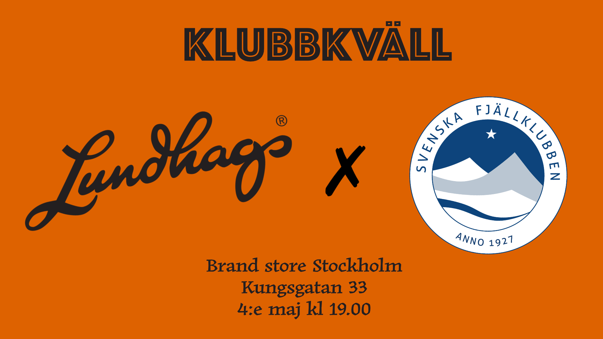 Klubbkväll på Lundhags brand store